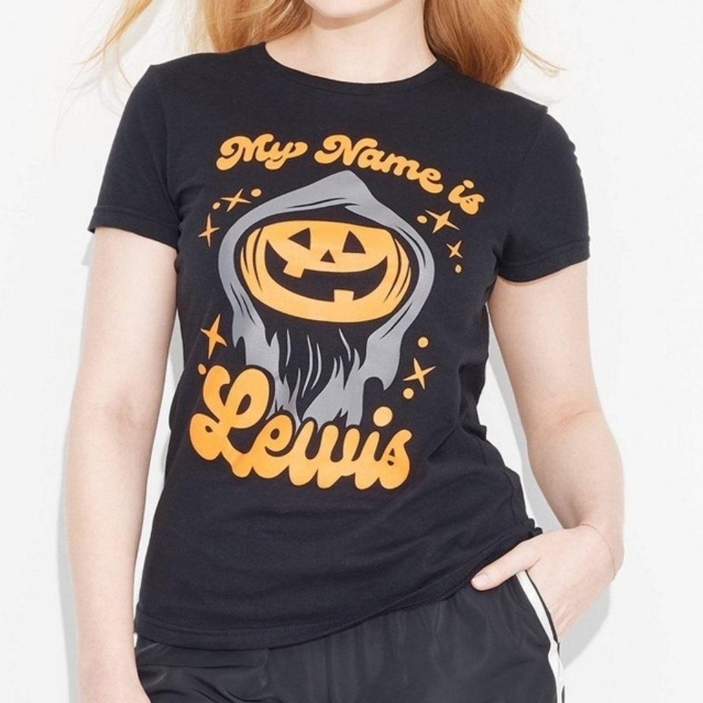 Lewis And Friends Lewis The Pumpkin Ghoul Short Sleeve Graphic T-Shirt Black M